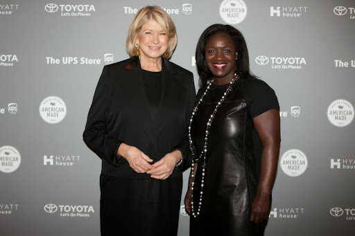 Here I am with Richelle Parham, Vice President and CMO of eBay North America. eBay will power the brand new American Made online shop coming soon!