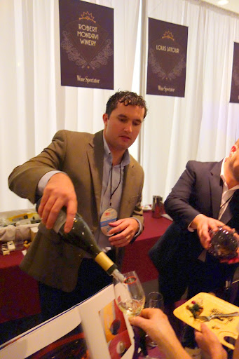 This fellow did not want to pour me any wine.