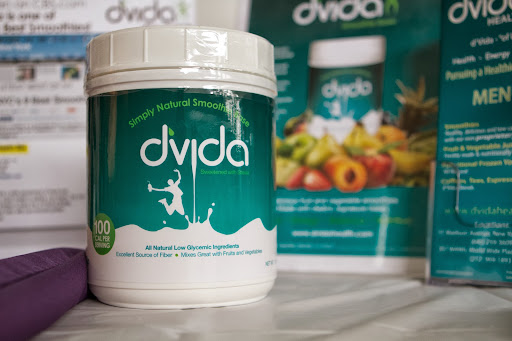Milena's main goal was to provide a low calorie, low glycemic, high fiber smoothie. Pictured here is her original base formula. Just add water, ice and blend. You can also add fresh fruit as desired.