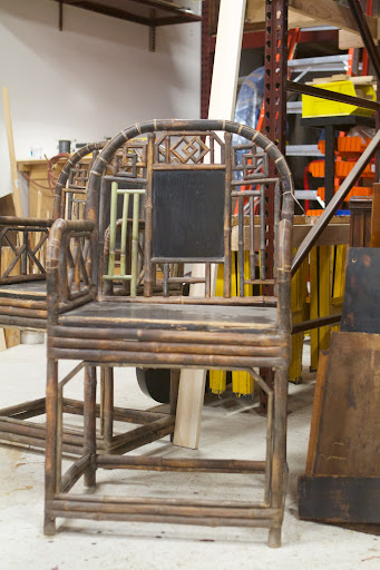 Antiques expert and Antiques Roadshow host, Chris Jussel, has used Richard for many delicate projects over the years. These are his pair of English bamboo chairs, which have been repaired using flexible green bamboo, which will darken over time.