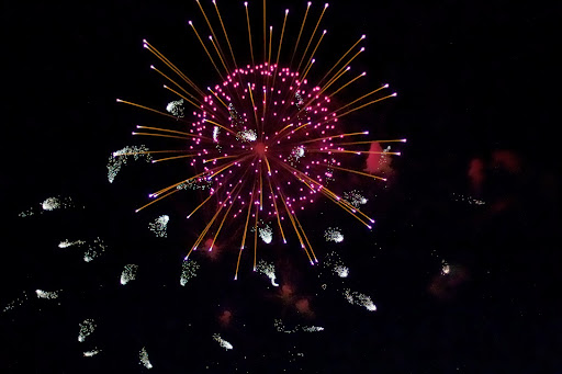 The entire display took up two full miles of sky, providing enjoyment for the millions of spectators.