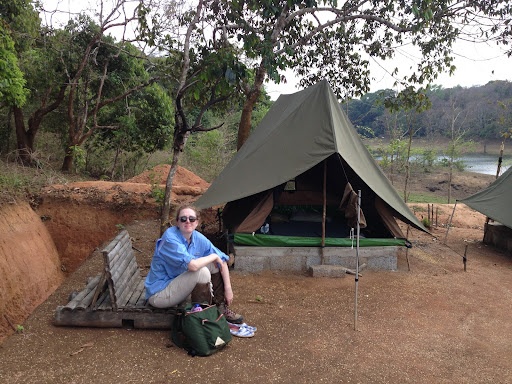 We reached our camp in the afternoon and took a break before heading out for another walk. The camp was surrounded by a large trench to protect the camp from any big, curious animals. We were accompanied by guards at all times, in case we met an angry elephant or tiger. We never did, though we would have liked to see them in the wild!
