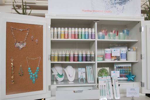 Our Martha Stewart Crafts products were displayed in our Martha Stewart Living Craft Furniture available at www.homedecorators.com.