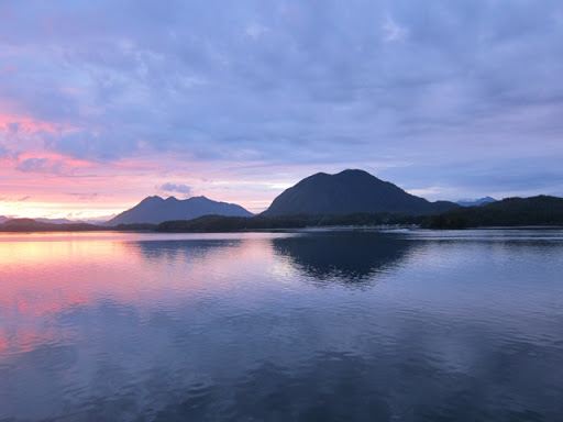 One night, after dinner, we followed the sunset across the Sound.