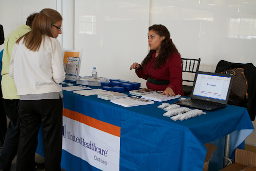 Our company uses Oxford, United Healthcare for our health insurance. They were on hand to answer any questions anyone had about our health coverage.