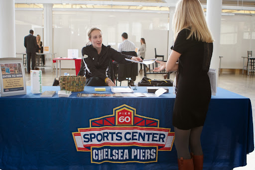 The Sports Center at Chelsea Piers is a fully equipped gym and training facility. They signed up quite a few MSLO employees at this year's expo. http://www.chelseapiers.com/sc/