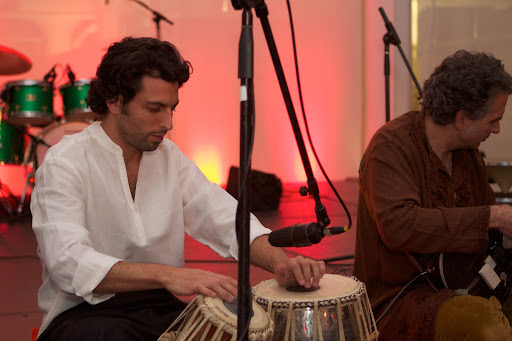 During dinner, we were entertained with traditional Indian music. David Freeman performed on tabla.
