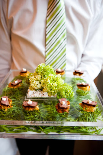 The food was provided by Olivier Cheng catering - Fillet of beef on rosti with horseradish cream (adult menu)
Photo By Donna Newman http://donnanewman.com/