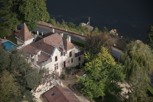 The Manoir, as seen from cliffs above
