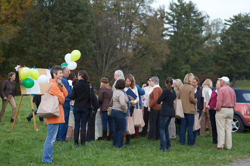 At 9AM, a group gathered at John Jay Homestead, where they were given a list of the barns on tour and driving directions for getting to them.