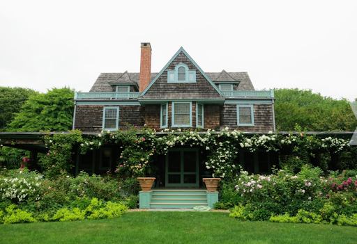 The Lily Pond house was really a rose-covered cottage.